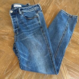 Free People button fly ankle Skinny Jeans